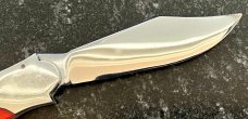 Unique Russian Prison Knife (RPK) Switchblade, Hand Painted Pin Up Girl Handle, Used 