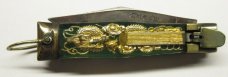 Bull Fighter / Dragon  Leverlock Auto Knife / Arrow Stamped on Tang
