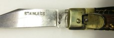 Bull Fighter / Dragon  Leverlock Auto Knife / Arrow Stamped on Tang