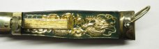 Bull Fighter / Dragon  Leverlock Auto Knife / Arrow Stamped on Tang