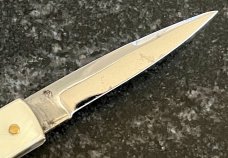 Rare Miniature Bonsa Lever Lock Switchblade Knife, Germany, 4.75 Inch, Used