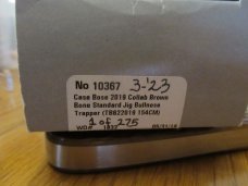 Case XX 2019 Tony Bose Brown Bone Bullnose Trapper Pattern # TB622019   CM154