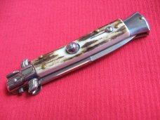 NEW ARMANDO BELTRAME 8" STAG Bayonet Blade ITALIAN STILETTO Knife