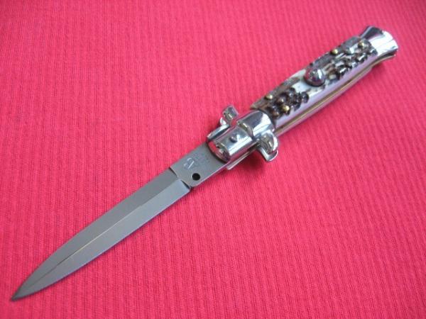 NEW ARMANDO BELTRAME 8" STAG Dagger Blade ITALIAN STILETTO Knife