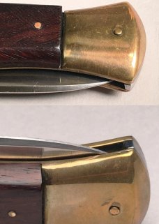 15" Italian Auto Stiletto, rosewood, NOS vintage collector knife, MONSTER! c.1984