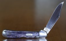 Case Copperlock Purple Jigged Bone 61549L 1997 