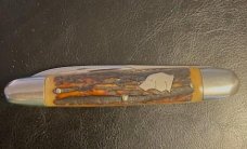 BEAUTY RED STAG LARGE DOG HEAD SLEEVEBOARD WHITTLER