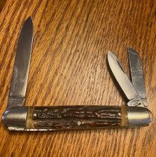 BEAUTY RED STAG LARGE DOG HEAD SLEEVEBOARD WHITTLER