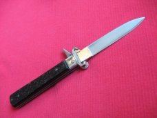 Vintage Italian Maserin & De Nardo Fulcrum Shell Puller Switchblade Knife
