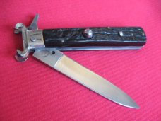 Vintage Italian Maserin & De Nardo Fulcrum Shell Puller Switchblade Knife