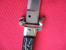 Vintage Italian Maserin & De Nardo Fulcrum Shell Puller Switchblade Knife