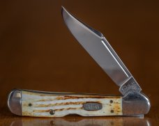 Case Copperlock Burnt White Jigged Bone 1997 61549L #2231 LTC