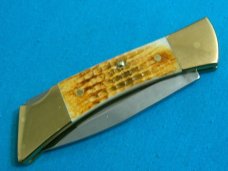 CASE XX USA 59 L SS HERITAGE JIGGED BONE SERRATED FOLDING HUNTER POCKET KNIFE KNIVES SHEATH OLD
