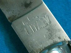 VINTAGE ICM ITALY ITALIAN STILETTO LOCKBACK FOLDING JACK POCKET KNIFE KNIVES OLD