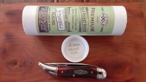 Great Eastern Cutlery-Northfield 128109SAB Toothpick 1 of 24 Blood Red Jigged Bone