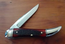 Great Eastern Cutlery-Northfield 128109SAB Toothpick 1 of 24 Blood Red Jigged Bone