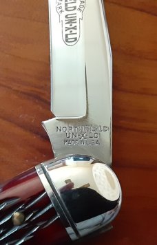 Great Eastern Cutlery-Northfield 128109SAB Toothpick 1 of 24 Blood Red Jigged Bone