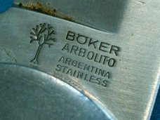 VINTAGE BOKER ARBOLITO TOP LOCK 2 BOKER FOLDER HUNTING SKINNING FOLDING POCKET KNIFE KNIVES OLD