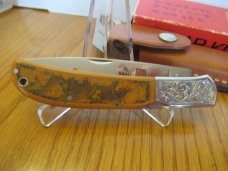Al-Mar Eagle with Valade Engraved & Schultz Scrimshaw 1982 to 1983       