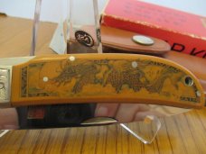 Al-Mar Eagle with Valade Engraved & Schultz Scrimshaw 1982 to 1983       