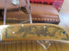 Al-Mar Eagle with Valade Engraved & Schultz Scrimshaw 1982 to 1983       