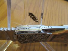 Al-Mar Bulldog II with Valade Engraved & Schultz Scrimshaw 1980 to 1981