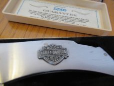 Zippo Metal Handle Harley Davidson Lock Back 