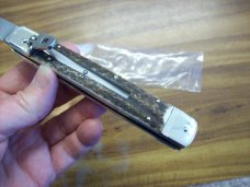 Vintage Hubertus Knife Oversize # 14 Genuine Stag/Antler UNUSED Old Co.