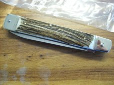 Vintage Hubertus Knife Oversize # 14 Genuine Stag/Antler UNUSED Old Co.