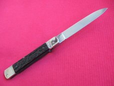 Rare Vintage Indiana Italian Slim Leverlock Switchblade Knife