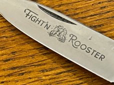 Fight'n Rooster Frank Buster Single-Blade Barlow Knife w/Wood Scales Germany 