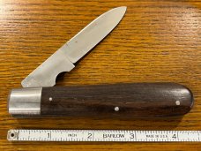 Fight'n Rooster Frank Buster Single-Blade Barlow Knife w/Wood Scales Germany 