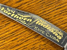 Fight'n Rooster 1992 "Northern Indiana Knife Club" Toothpick w/Celluloid Scales PROTOTYPE Germany