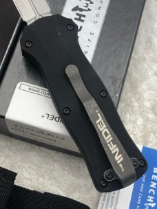 Benchmade 3350 Mini Infidel Dual Action Out The front Automatic Tactical Knife NIB Made In USA  Disc
