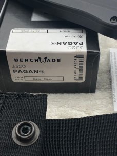 Benchmade 3320 Pagan Dual Action Out The Front Automatic Tactical Knife NIB Made In USA Discontinued