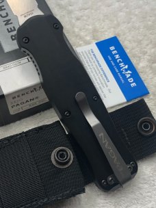 Benchmade 3320 Pagan Dual Action Out The Front Automatic Tactical Knife NIB Made In USA Discontinued