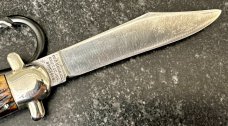 Rare Derby Guard George Schrade Knife Co Presto Switchblade, Bone Handle, Used 