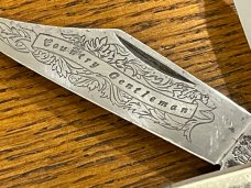 Fight'n Rooster Frank Buster Ltd Ed Pre-1982 "Country Gentleman" 2-Blade Barlow Knife w/Yellow-Orang
