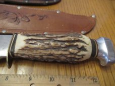 Stag Handle Edge Brand German Fixed Blades 2 for one money