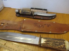 Stag Handle Edge Brand German Fixed Blades 2 for one money