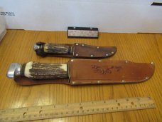 Stag Handle Edge Brand German Fixed Blades 2 for one money