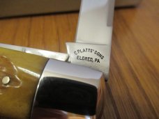 C. Plat's Sons Eldred, PA 1997 Honey Bone 4 blade Congress