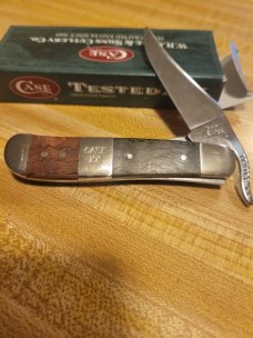 Case 2004 russlock red/green wooden scales 