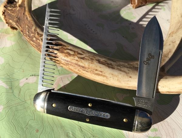 Tidioute Beer & Sausage Knife 352320 Gabon Ebony NEW GEC with Pin