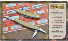 Great Eastern Cutlery Farm & Field Tool Pocket Carver Knife 620320 Muslin Micarta NEW GEC 