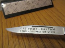 Puma 1973 Brown Jigged Bone  Bantam Model # 673 