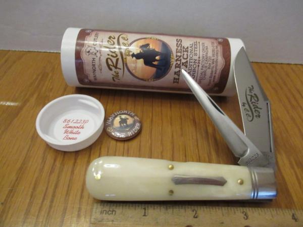 Great Eastern Waynorth Cutlery The Rider Harness Jack Smooth White Bone Pattern # 861223P