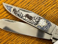 Bulldog 1998 2-Blade Trapper Knife w/MOP Scales PROTOTYPE Germany