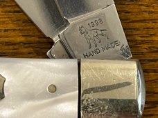 Bulldog 1998 2-Blade Trapper Knife w/MOP Scales PROTOTYPE Germany