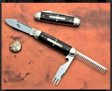 Tidioute Beer & Sausage Knife 352320 Gabon Ebony NEW GEC with Pin